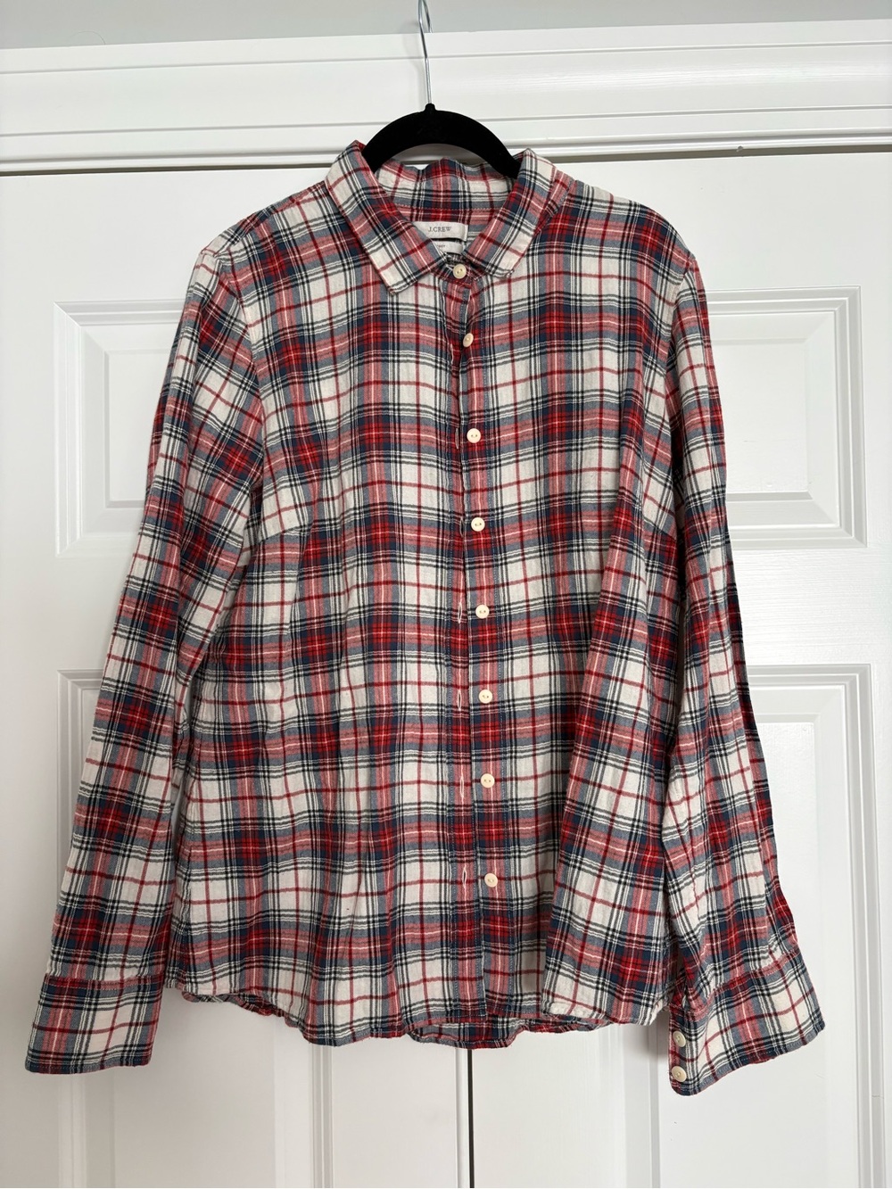 J. Crew Red & Blue Plaid Button-Down Shirt